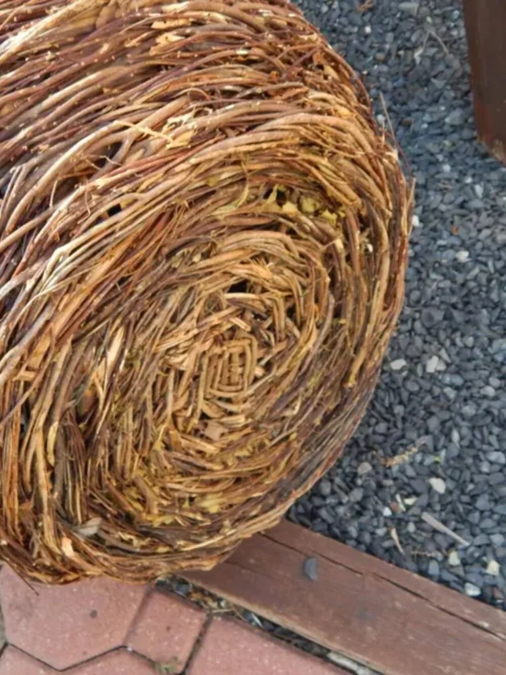 Vintage Coconut Husk & Twig Native American Style Southwestern Basket *****